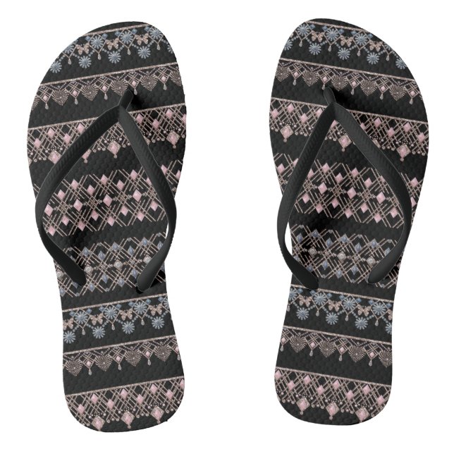 Chinelos rendas Douradas (Pé da cama)