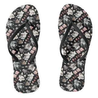 Chinelos Retro Vintage Chibi Bulldog MMA Mixed Martial Arts