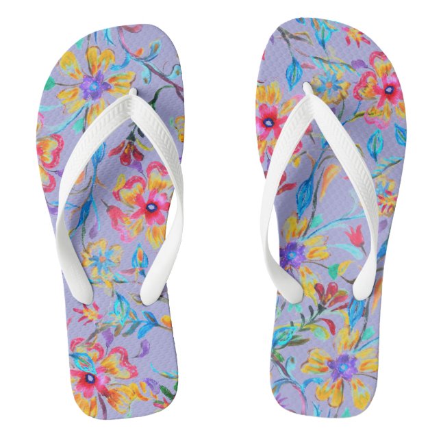 Chinelos Riot de Flor Selvagem 2 (Pé da cama)