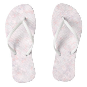 Chinelos rosa-do-pasto-branco