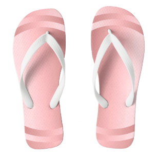 Chinelos Rosa Dourado Glamor Modelo Trendy Modern Elegante