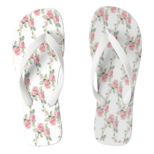 Chinelos Rosa Floral Shabby Chic Rosa