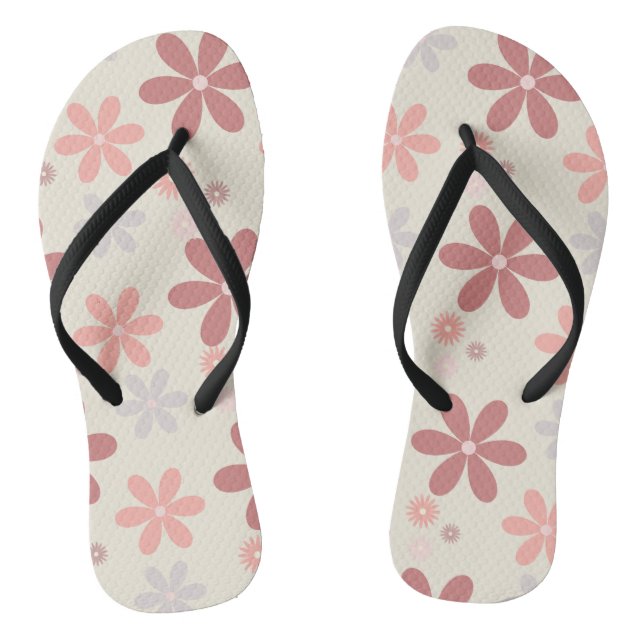 Chinelos rosa flores bonitinhas (Pé da cama)