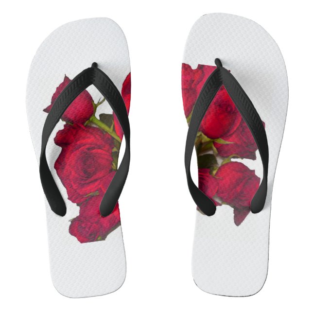 Chinelos Rosa vermelha Sacudir Flop (Pé da cama)