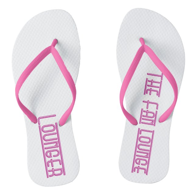 Chinelos Sacudir branco/rosa, de uso feminino (Pé da cama)