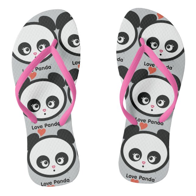Chinelos Sacudir Love Panda® flutuam (Pé da cama)