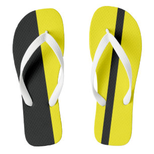Chinelos Sacudir Vertical Estilizado Amarelo Moderado