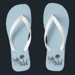 Chinelos Salty Beach Funny Summer<br><div class="desc">Este design foi criado através da arte digital. Pode ser personalizado clicando no botão personalizar e alterando a cor, adicionando um nome, iniciais ou as suas palavras favoritas. Entre em contato comigo em colorflowcreations@gmail.com se você quiser usar este design em outro produto. Compre minha pintura de acrílico abstrato original para...</div>