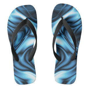 Chinelos Seda Azul