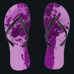 Chinelos Separador de pintura roxa - Suprimento de Festa de<br><div class="desc">Os chinelos de suprimento de festa de casamento de pintura roxa fazem parte da coleção - Purple Splatter Wedding Decor -. O fornecimento de festa de casamento roxa durante toda a temporada é excelente para oferecer calçado de alternativo aos convidados num casamento na praia. Personalize a matiz roxa editando a...</div>
