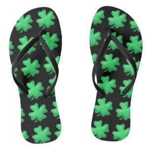 Chinelos Shamrock irlandês bonito