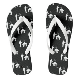 CHINELOS SLIPPERS PRETOS DE THOR REAL