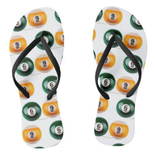 Chinelos SlipperyJoe 69 piscina mesa duro duas bolas de bil