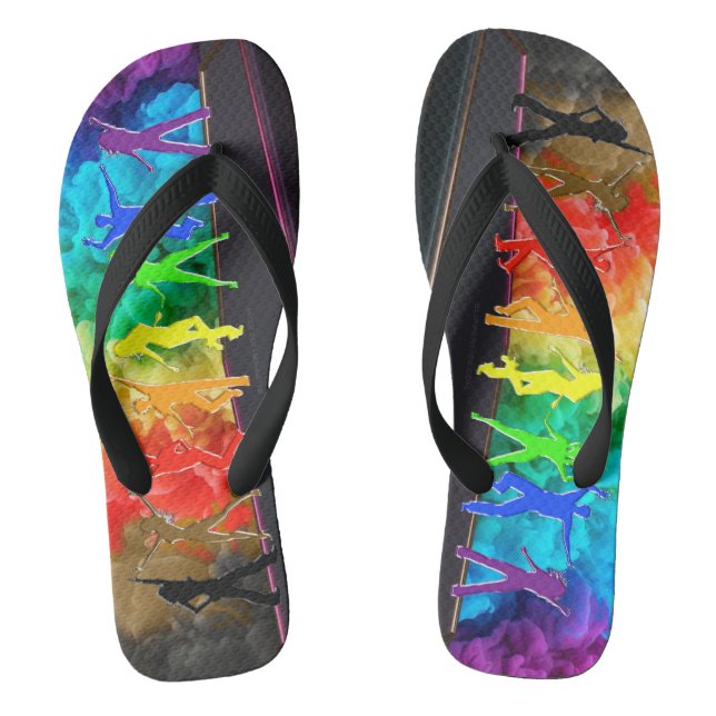 Chinelos SlipperyJoe's Dancing Pride Shadows gay presentes  (Pé da cama)