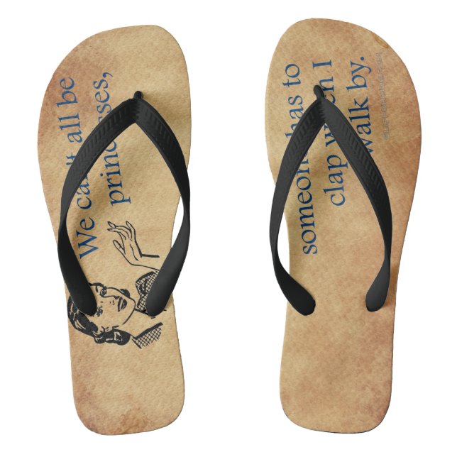 Chinelos SlipperyJoe's Princesa bate palmas andando engraça (Pé da cama)