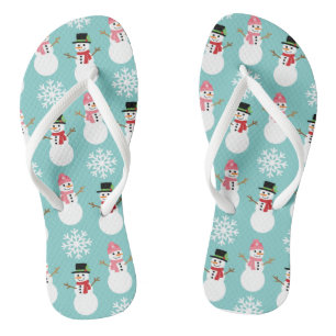 Chinelos Snowmen de Natal