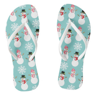 Chinelos Snowmen de Natal