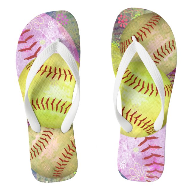 Chinelos Softball feminino (Pé da cama)