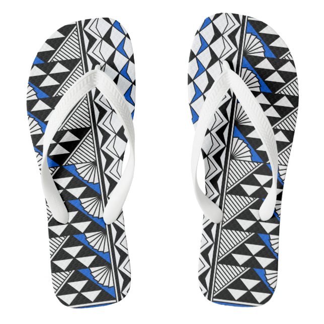 Chinelos Sol e Chuva no Sudoeste em Azul (Pé da cama)