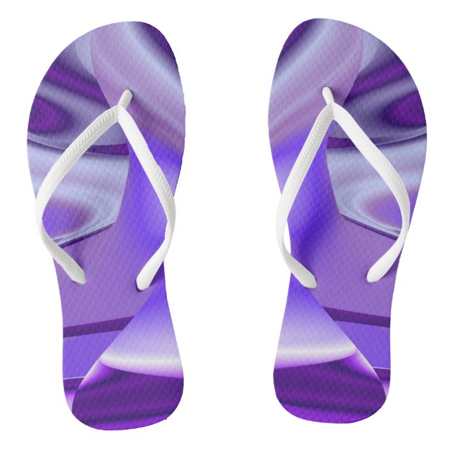 Chinelos Sonhos de Arco-Íris de Flor Roxo (Pé da cama)