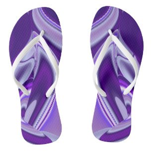 Chinelos Sonhos de Arco-Íris de Flor Roxo
