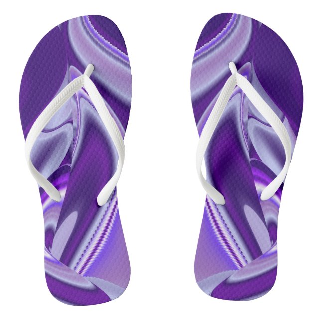 Chinelos Sonhos de Arco-Íris de Flor Roxo (Pé da cama)
