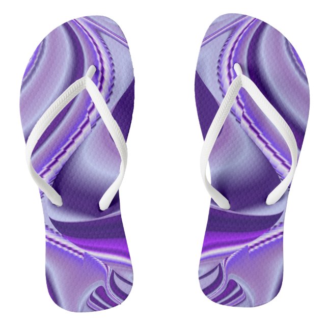 Chinelos Sonhos de Arco-Íris de Flor Roxo (Pé da cama)