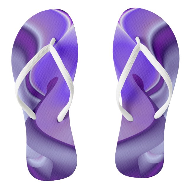 Chinelos Sonhos de Arco-Íris de Flor Roxo (Pé da cama)