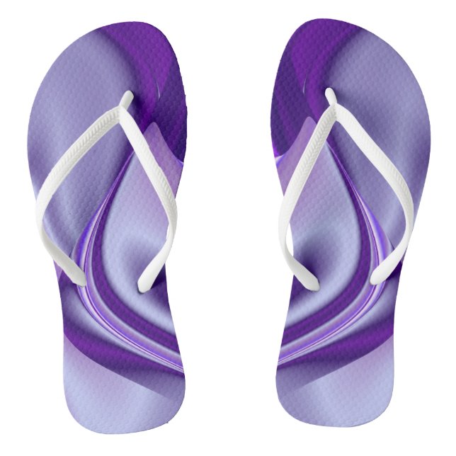 Chinelos Sonhos de Arco-Íris de Flor Roxo (Pé da cama)