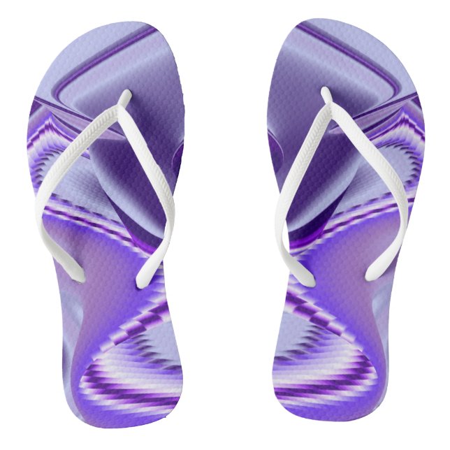 Chinelos Sonhos de Arco-Íris de Flor Roxo (Pé da cama)