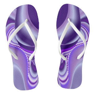 Chinelos Sonhos de Arco-Íris de Flor Roxo