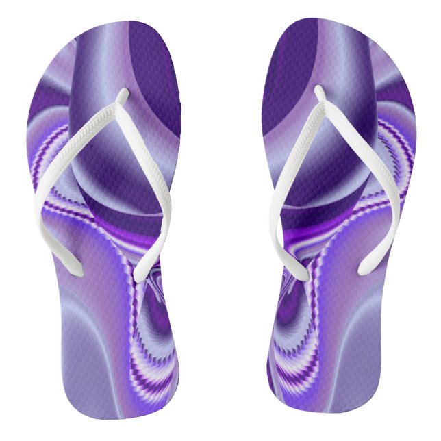 Chinelos Sonhos de Arco-Íris de Flor Roxo (Pé da cama)