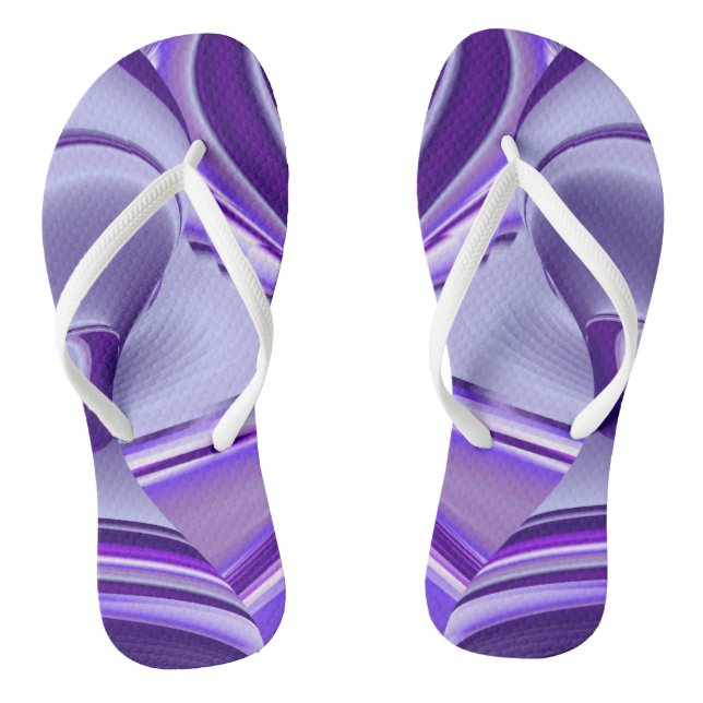 Chinelos Sonhos de Arco-Íris de Flor Roxo (Pé da cama)