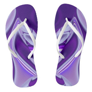 Chinelos Sonhos de Arco-Íris de Flor Roxo