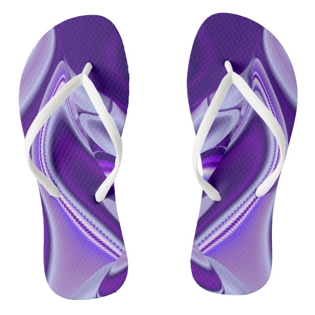 Chinelos Sonhos de Arco-Íris de Flor Roxo (Pé da cama)
