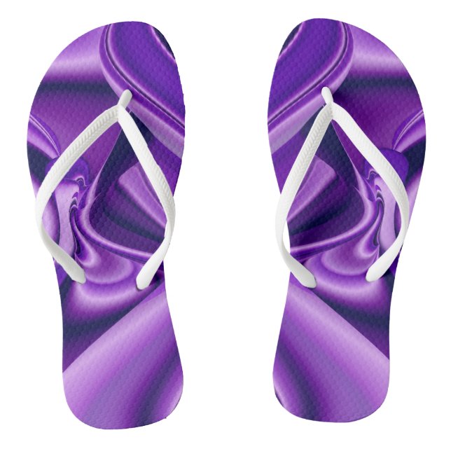 Chinelos Sonhos de Arco-Íris de Flor Roxo (Pé da cama)