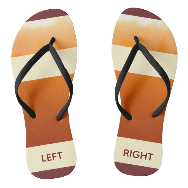 Chinelos Sopro Sunset Eartone Laranja Cream Terra Tons Engr (Pé da cama)