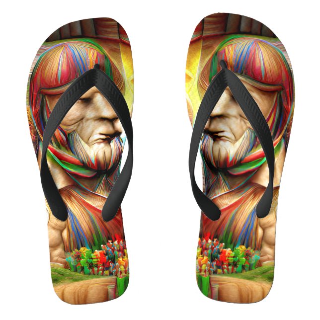 Chinelos Spartan Soldier Muscle Warrior Personalizado Criad (Pé da cama)