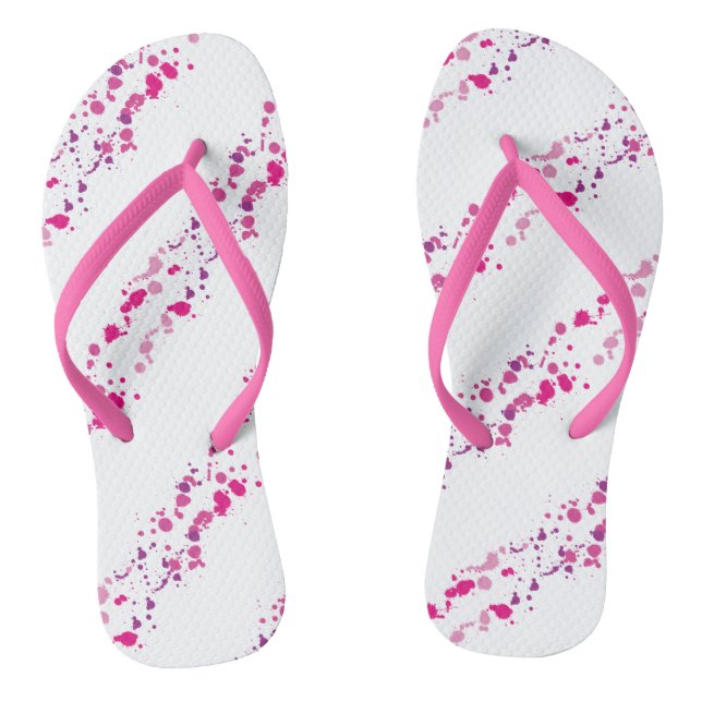 Chinelos Splatter Rosa (Pé da cama)