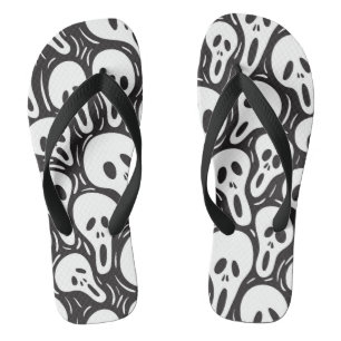 Chinelos Spooky Ghost Pattern