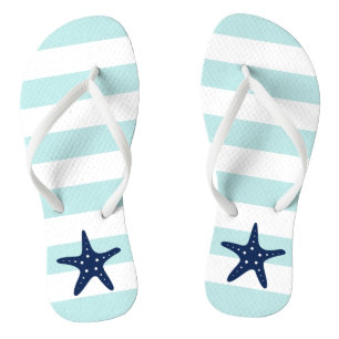 Chinelos Starfish Azul em Stripes de Casa