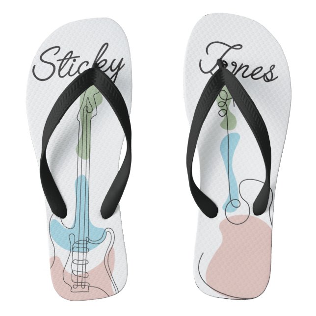 Chinelos Sticky Tunes | Flip-Flops | "Let Music Speak" (Pé da cama)