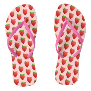 Chinelos Strawberry Pattern
