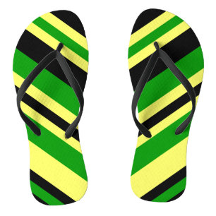 Chinelos Stripes inspiradas na Jamaica
