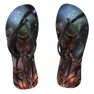 Chinelos Suave e ternura fantasia fractal flor