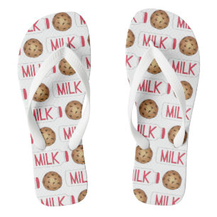 Chinelos Sumo de leite Chocolate Cookies de carapaça Comida