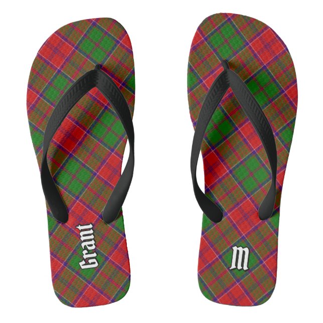 Chinelos Tartan do Clã Grant (Pé da cama)