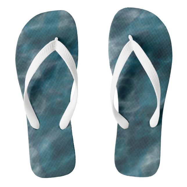 Chinelos Teal Marble (Pé da cama)