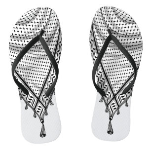 Chinelos Tecido Tradicional do Keffiyeh Scarf Palestino