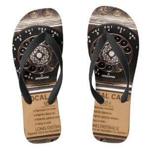 Chinelos Telefone antigo telefone celular com telefone rota